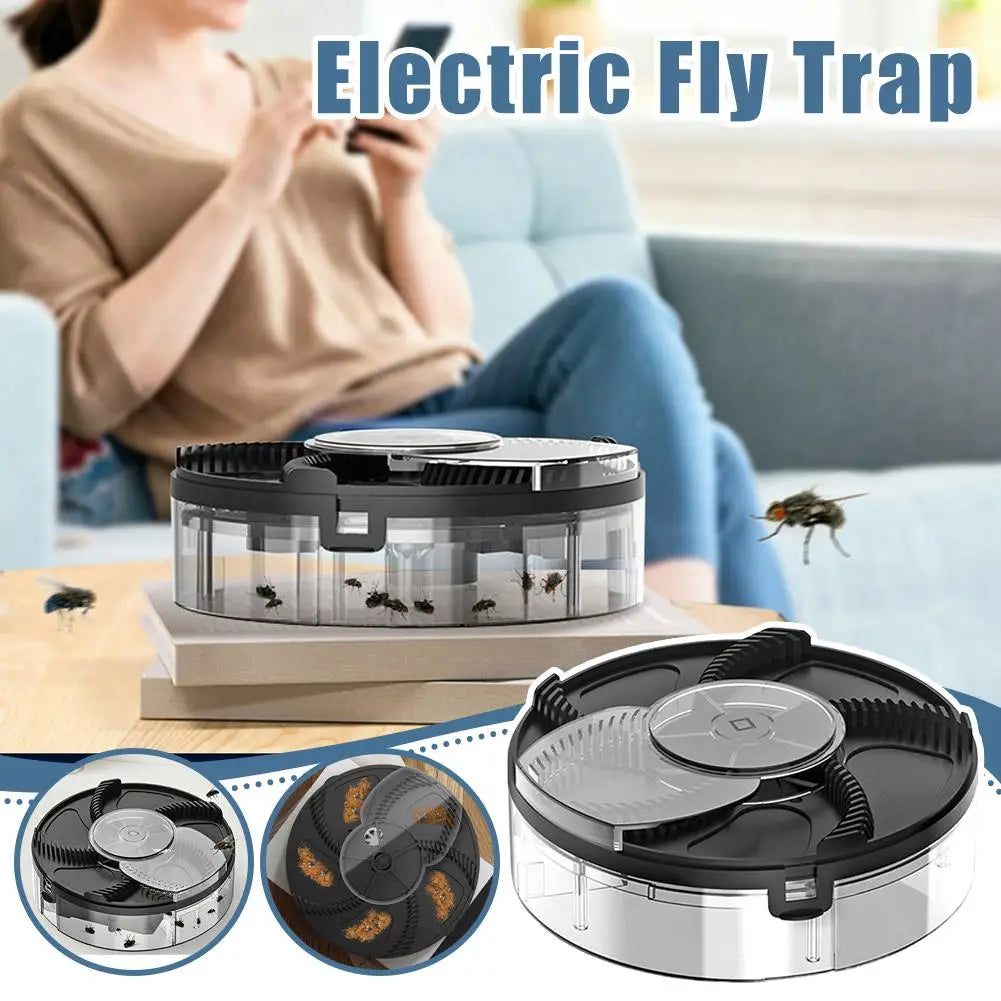 USB Electric Fly Trap – Silent Rotating Insect Catcher Electric Fly Trap QXL