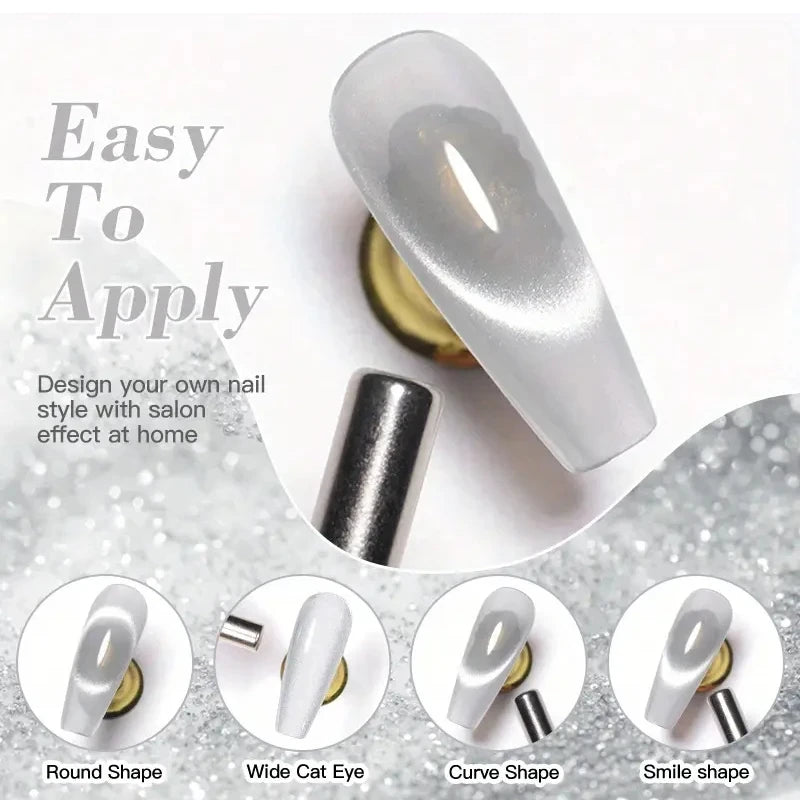 6-Color Mirror Cat Eye Magnetic Gel Nail Polish UV LED Magnetic Gel Polish QXL