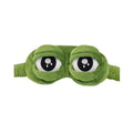 3D Frog Sleep Mask – Soft Plush Blindfold for Travel & Home Sleep Mask QXL green