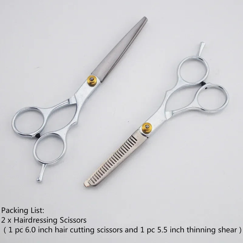 Professional Hair Cutting & Thinning Scissors Set – 2 Piece Hair Scissors Set QXL