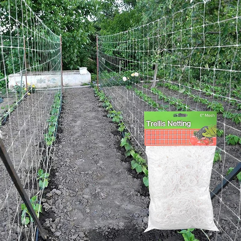 Heavy-Duty Polyester Plant Trellis Net | Vine Climbing Support Garden Trellis Netting QXL