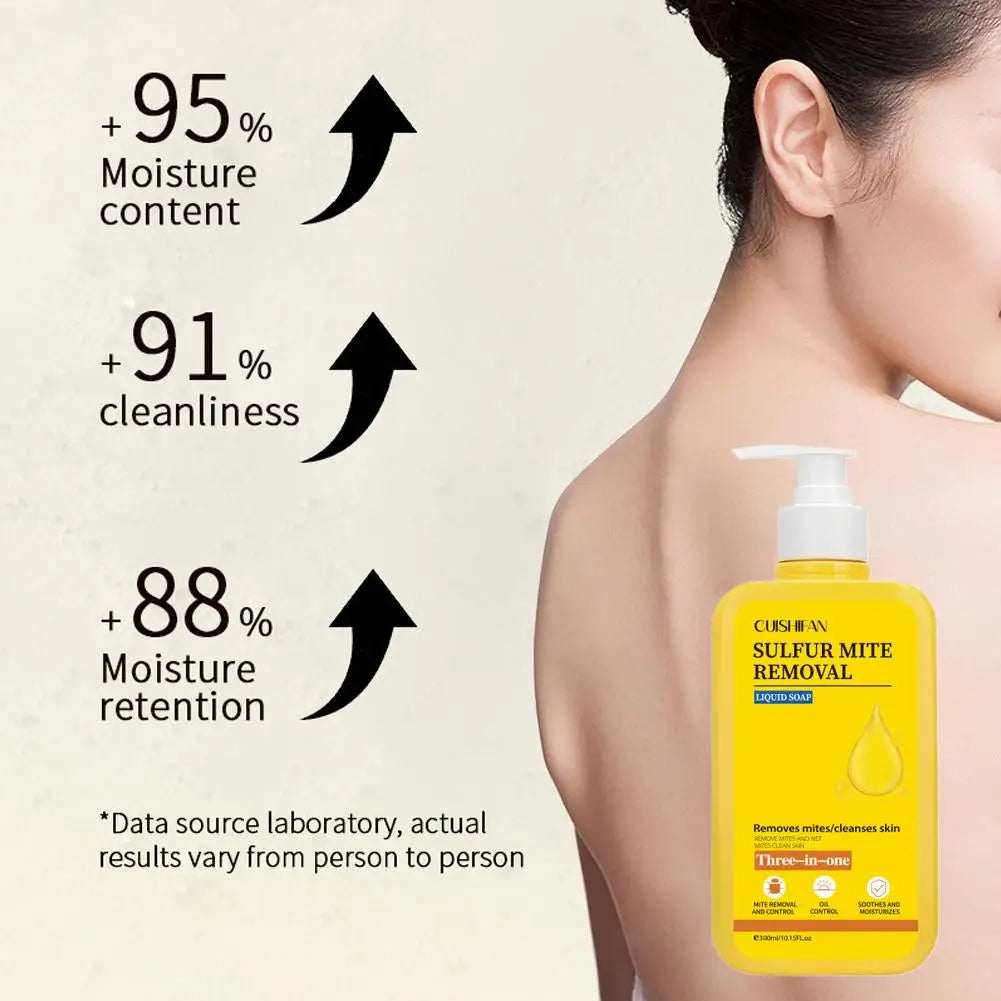 Sulfur Body Wash | Deep Cleansing Moisturizing Shower Gel 300ml Sulfur Body Wash QXL