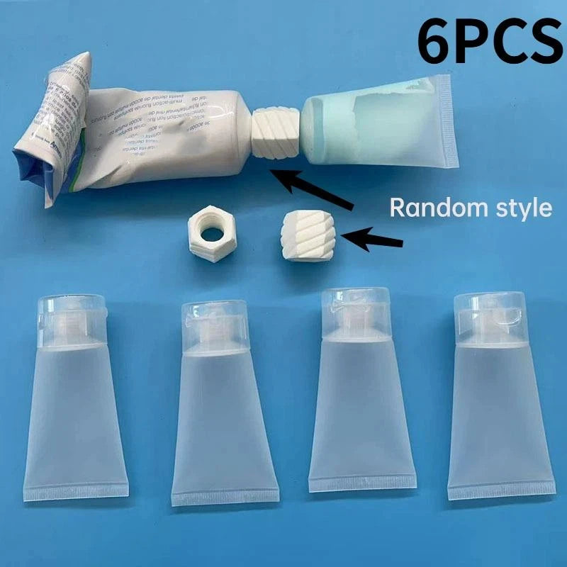 30ml Frosted Squeeze Tubes 3/6-Pack | Reusable Travel Containers Travel Squeeze Tubes QXL 6pcs set