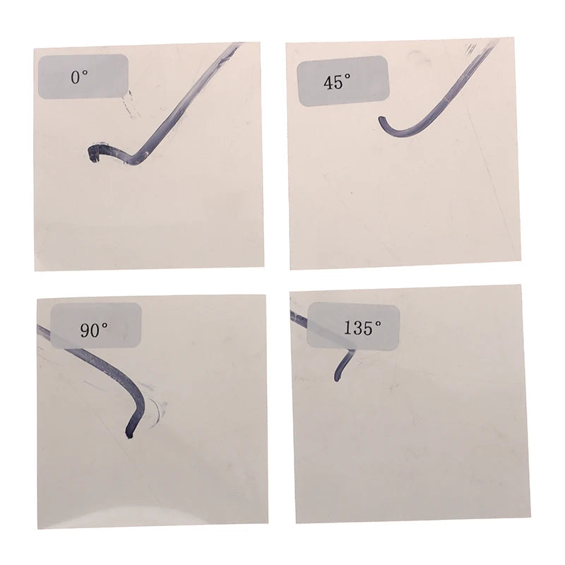 4-Pack LCD/LED Polarizing Film 0/45/90/135° Screen Test Tool Screen Repair Tool QXL
