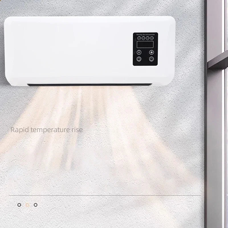 Dreamburgh 1500W Wall-Mount Fan Heater | Split Unit Remote Wall Mount Fan Heater QXL