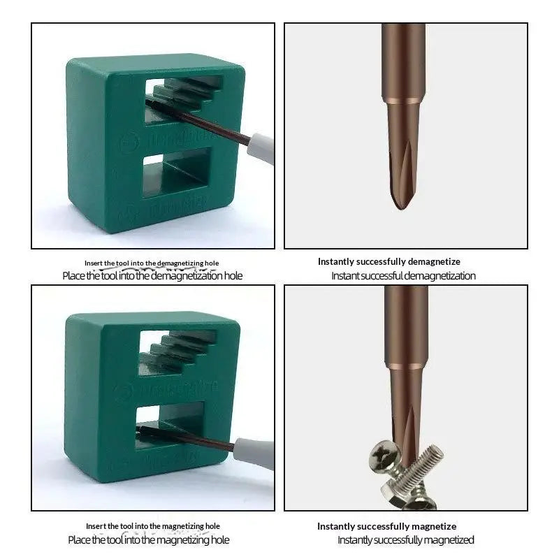 2-in-1 Magnetizer Demagnetizer for Screwdrivers & Drill Bits Magnetizer Demagnetizer QXL
