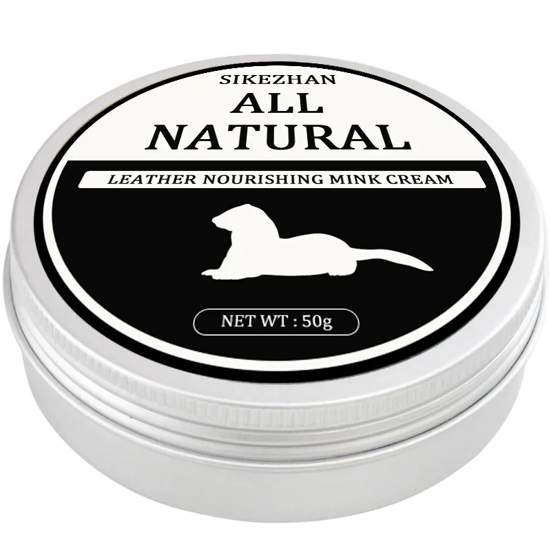 Natural Leather Mink Oil Cream | Nourish, Protect & Restore Leather Care Cream QXL 50g