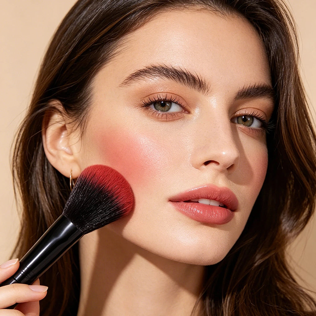 KOSSHOW 2-Pack Fluffy Blush Brushes | Blendable & Buildable Blush Brush Set QXL