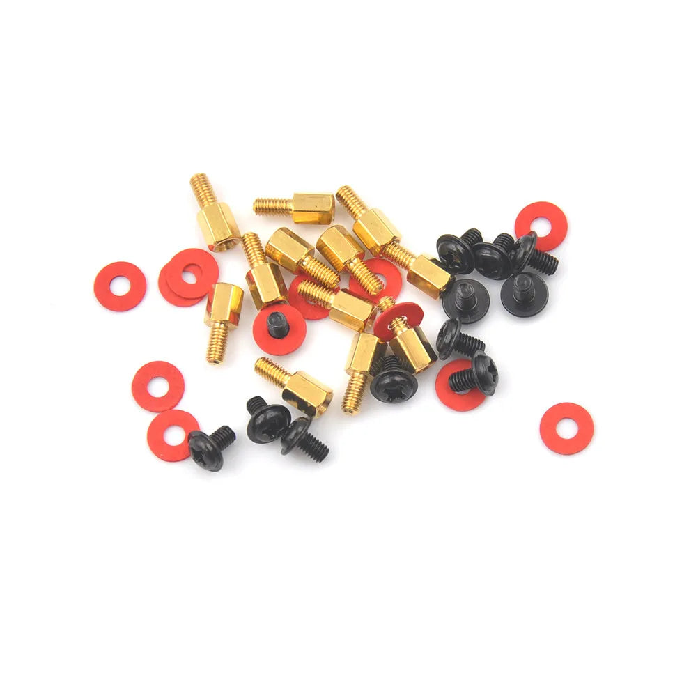 M3 Motherboard Standoffs Screws & Washers Kit – 12 Sets PC Motherboard Hardware QXL