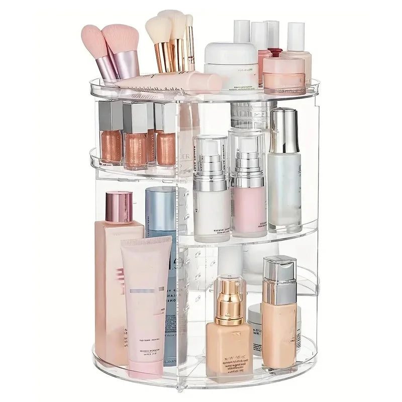 360° Rotating Acrylic Makeup Organizer | Multi-Layer Storage Makeup Organizer QXL