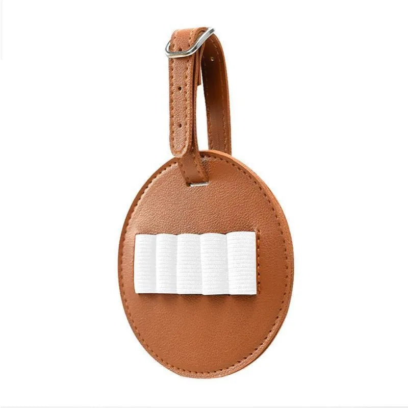 Leather Golf Tee Pouch | Double-Sided Bag with Belt Clip Golf Tee Pouch QXL Brown
