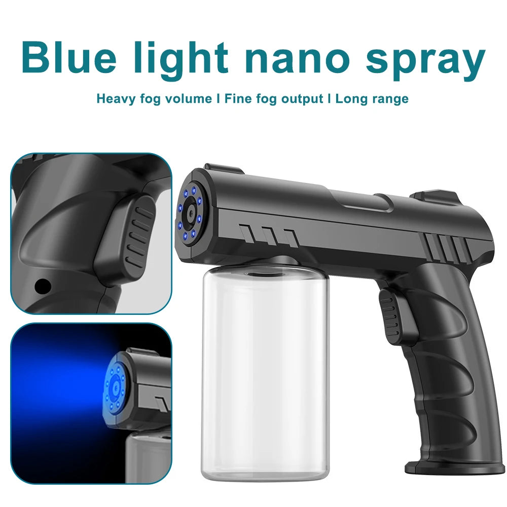 280ml Wireless Nano Mist Sprayer | USB Rechargeable Blue Light Nano Mist Sprayer QXL