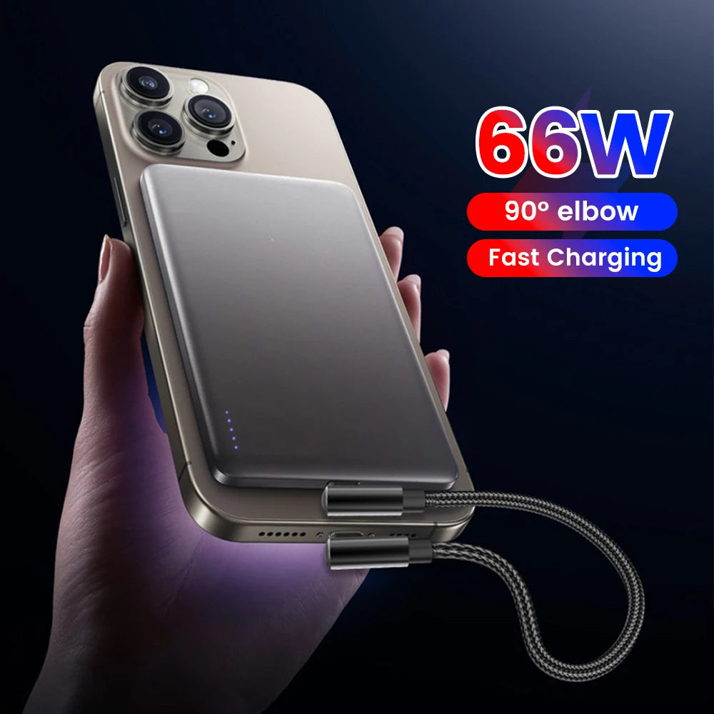 66W 90° Elbow USB-C Fast Charging Cable | USB-A & USB-C USB-C Charging Cable QXL