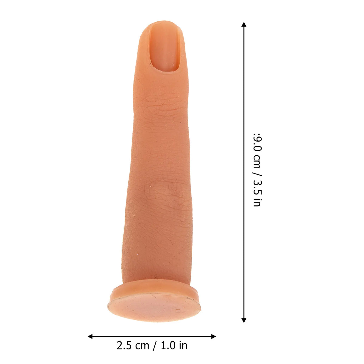 Silicone Fake Finger for Nail Art Practice & Manicure Training Nail Practice Finger QXL Light Brown