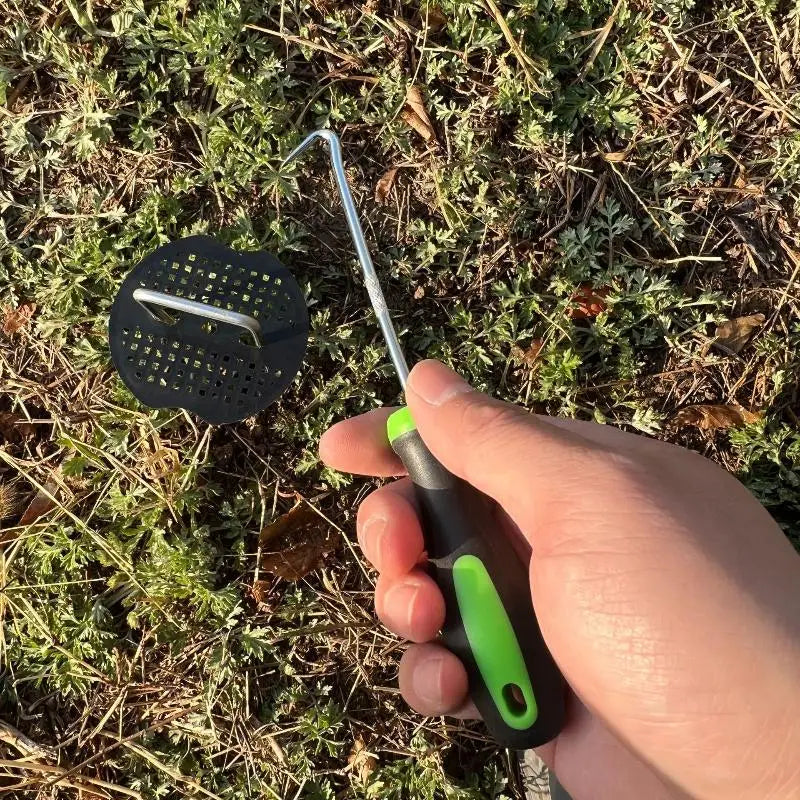 Handheld U-Shape Metal Weeding & Soil Aerator Hook Tool Garden Hand Tool QXL