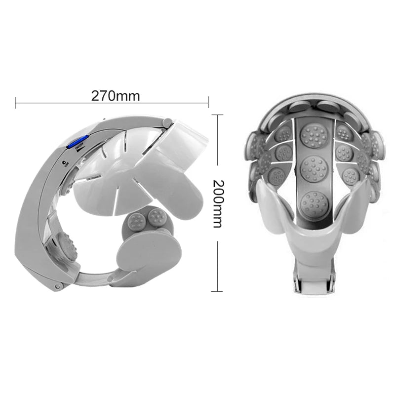 Electric Wearable Head & Scalp Massager | 8-Level Vibration Head Scalp Massager QXL