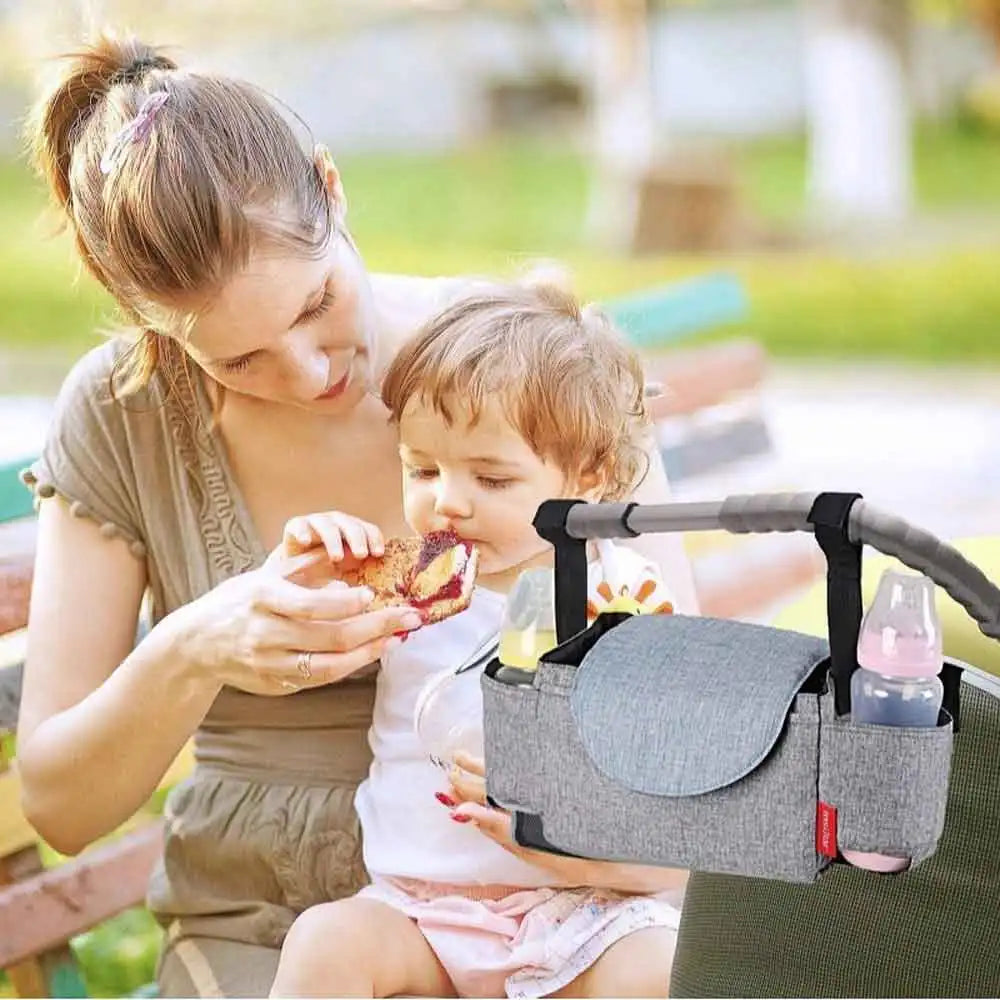 Vvocci Insulated Baby Bottle Stroller Bag | Diaper Storage Insulated Diaper Bag QXL