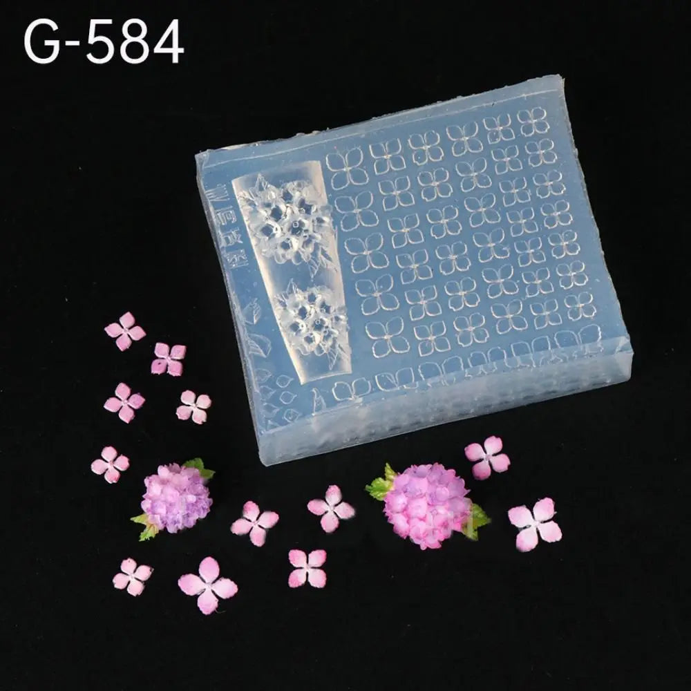 3D Silicone Nail Carving Mold | DIY Stamping & Nail Art Silicone Nail Mold QXL