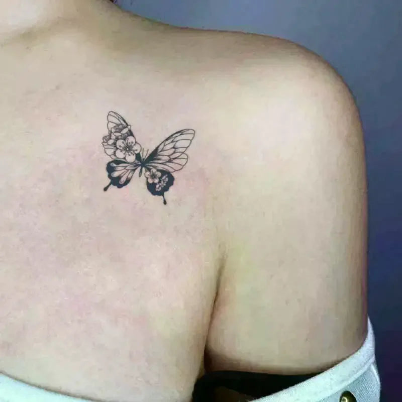 3D Butterfly Temporary Tattoo Stickers | Herbal Body Art 6-Pack Temporary Tattoo Stickers QXL