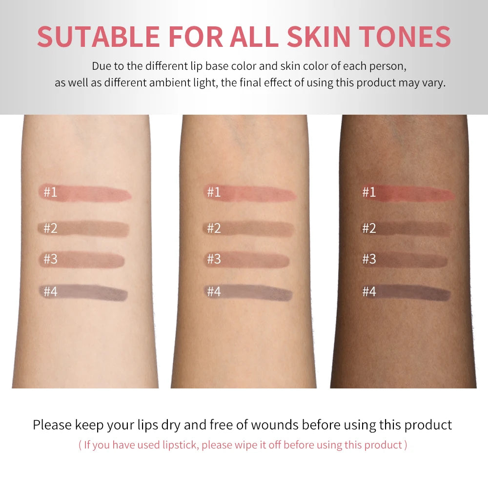 Peel Off Matte Lip Liner Stain | Waterproof Long-Lasting Peel Off Lip Liner QXL