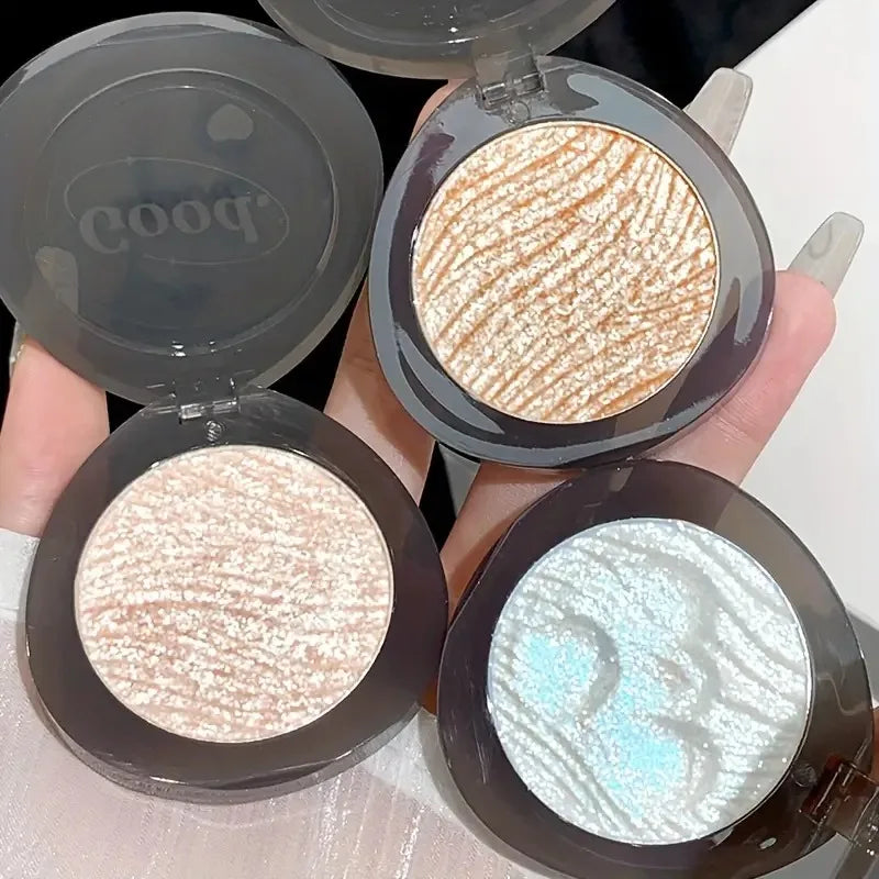 4-Color Diamond Highlighter Powder Palette | Face & Body Glow Highlighter Powder Palette QXL