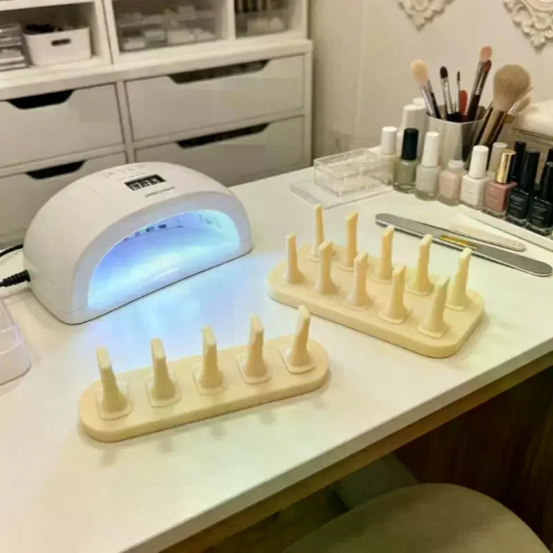 Acrylic Non-Magnetic False Nail Display Stand | 5 or 10 Pack Nail Display Stand QXL