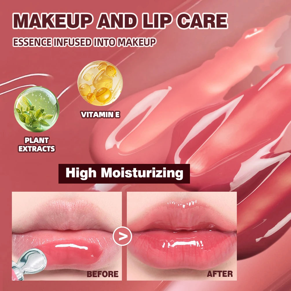 QIBEST Crystal Lip Gloss | Shimmer, Moisture & Long-Lasting Tint Shimmer Lip Gloss QXL