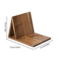 Wooden Book Stand with Drink Holder & Phone Slot | Triangle Wooden Book Stand QXL wood