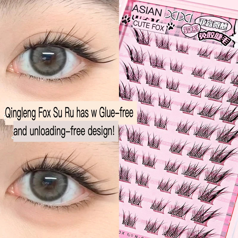 Glue-Free Cluster Lashes | Winged DIY False Eyelashes Cluster False Lashes QXL