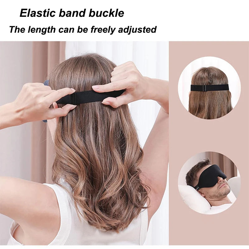 3D Sleep Eye Mask | 360° Light Blocking, Soft & Breathable Sleep Eye Mask QXL