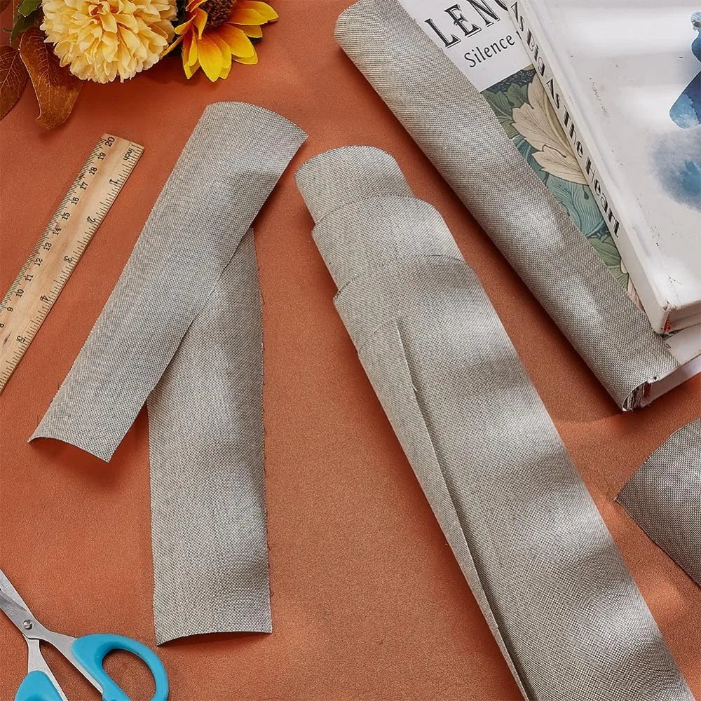 Natural Linen Bookbinding Cloth 29.5x15.7" | Paper-Backed Cover Bookbinding Cloth QXL