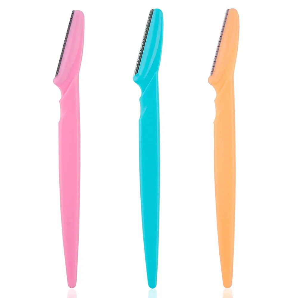 3/5-Pack Precision Eyebrow Razor & Dermaplaning Set Eyebrow Razor Set QXL 3Pcs-Mixed-B