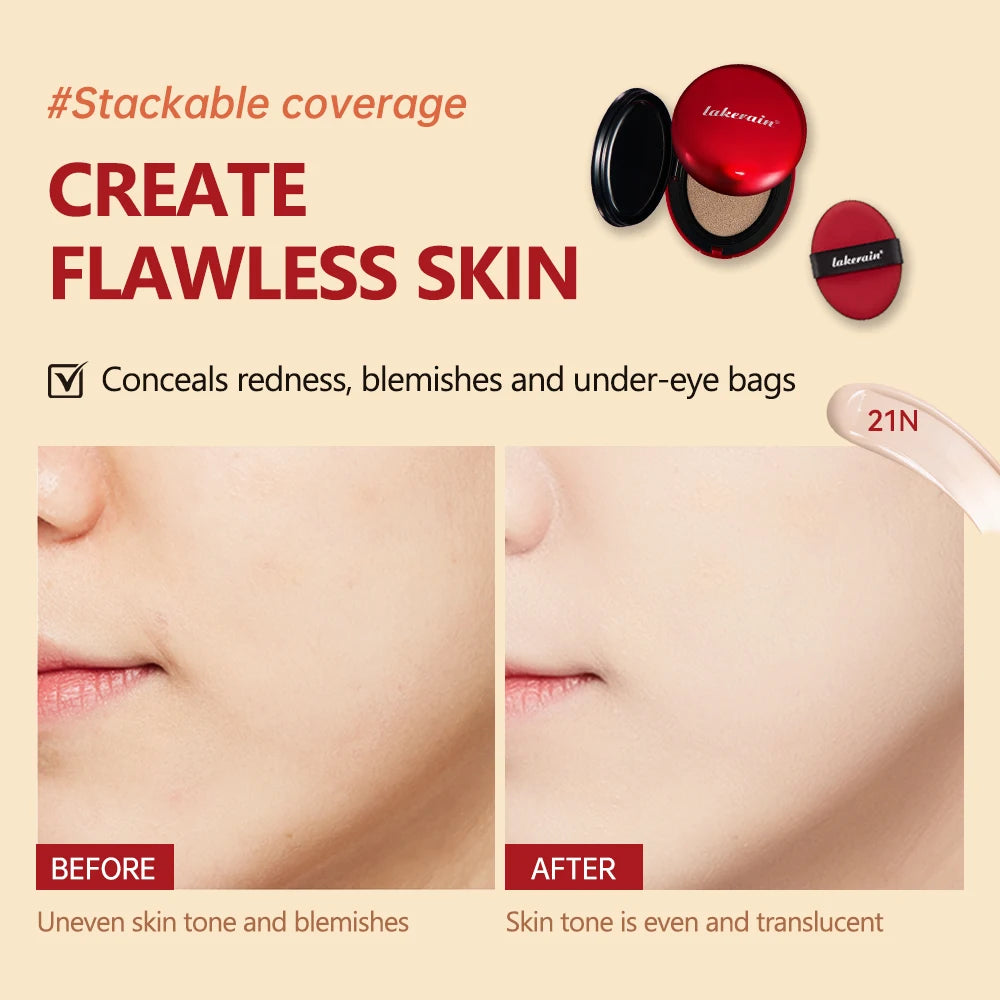 Air Cushion CC Cream Foundation 12 Colors | SPF Waterproof Air Cushion Foundation QXL