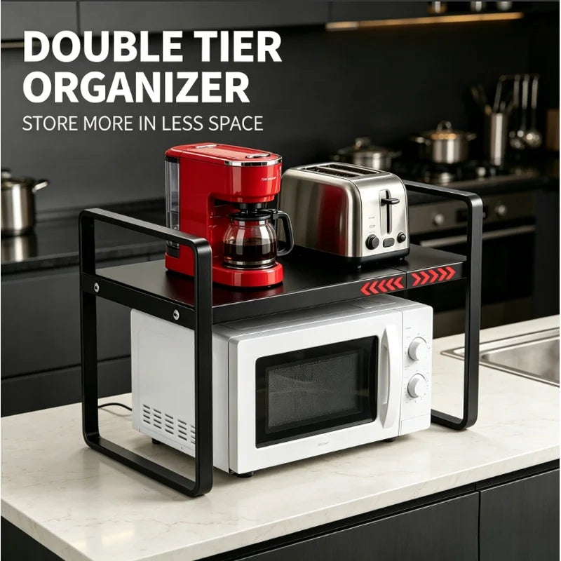 Expandable Kitchen Cabinet Organizer | Multi-Level Storage Rack Cabinet Storage Rack QXL