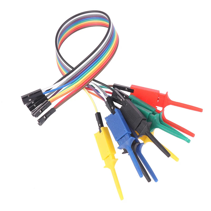 20cm Logic Analyzer Test Hook Clip Probe Cable Kit | IC Chips Logic Analyzer Probe QXL A