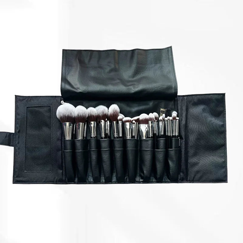 30-Piece Makeup Brush Set | Concealer, Powder & Eyeshadow Makeup Brush Set QXL 30 brushes and a bag
