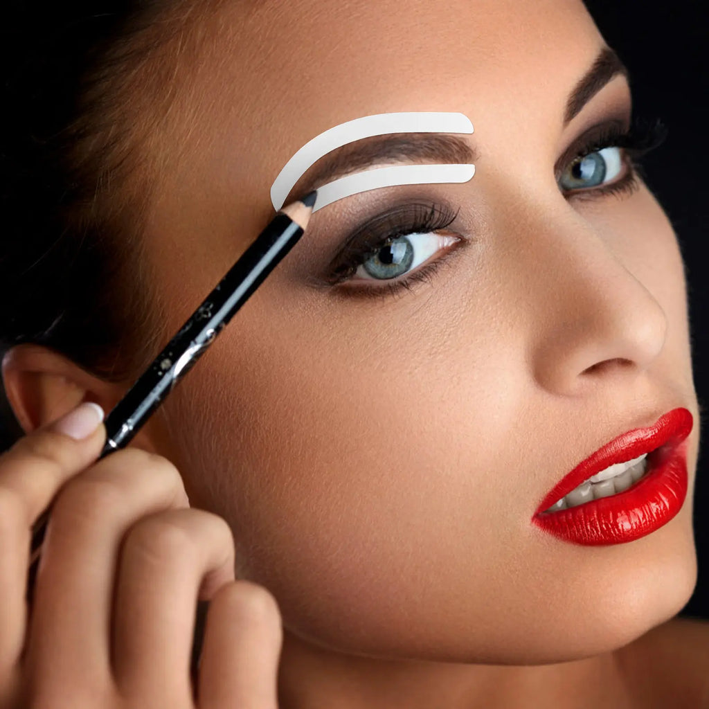 12-Sheet Eyebrow Stencil Kit | Brow Shaping Templates Eyebrow Stencil Kit QXL