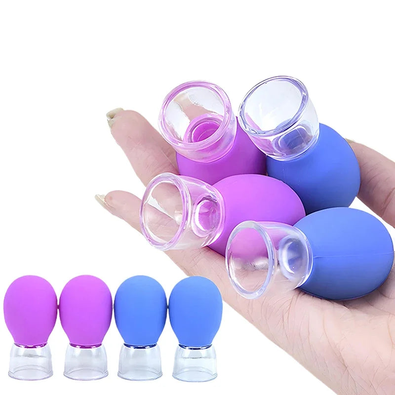 Silicone Cupping Massage Cup – Face, Neck & Body Vacuum Tool Cupping Massage Cup QXL