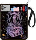 Gothic Sword & Stars Book Sleeve | Zippered Fabric Cover Fabric Book Sleeve QXL AECH04-14384