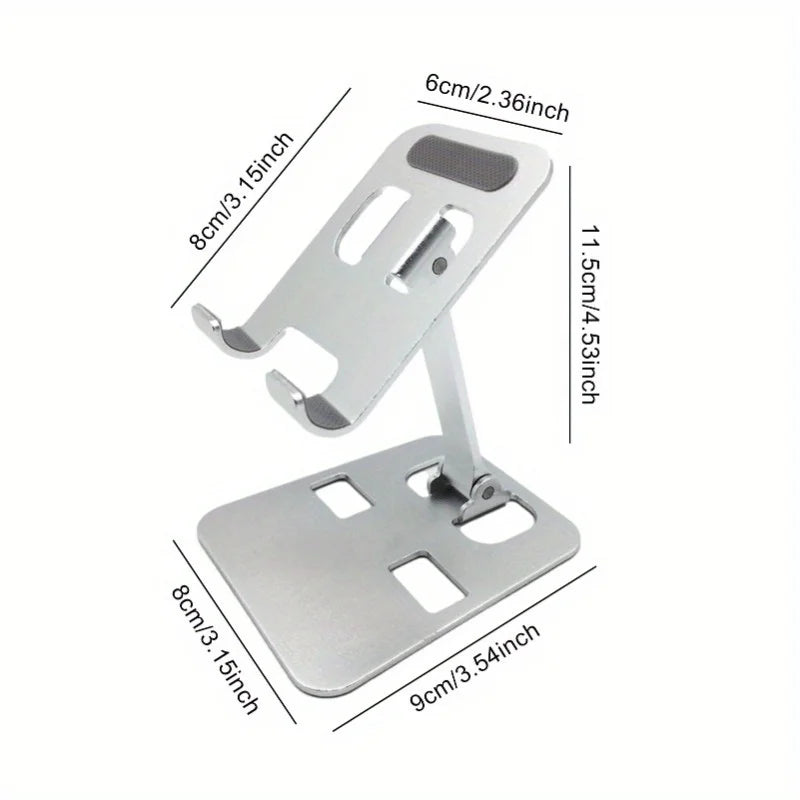 Foldable Phone & Tablet Desk Stand | Stainless Steel Holder Phone & Tablet Stand QXL