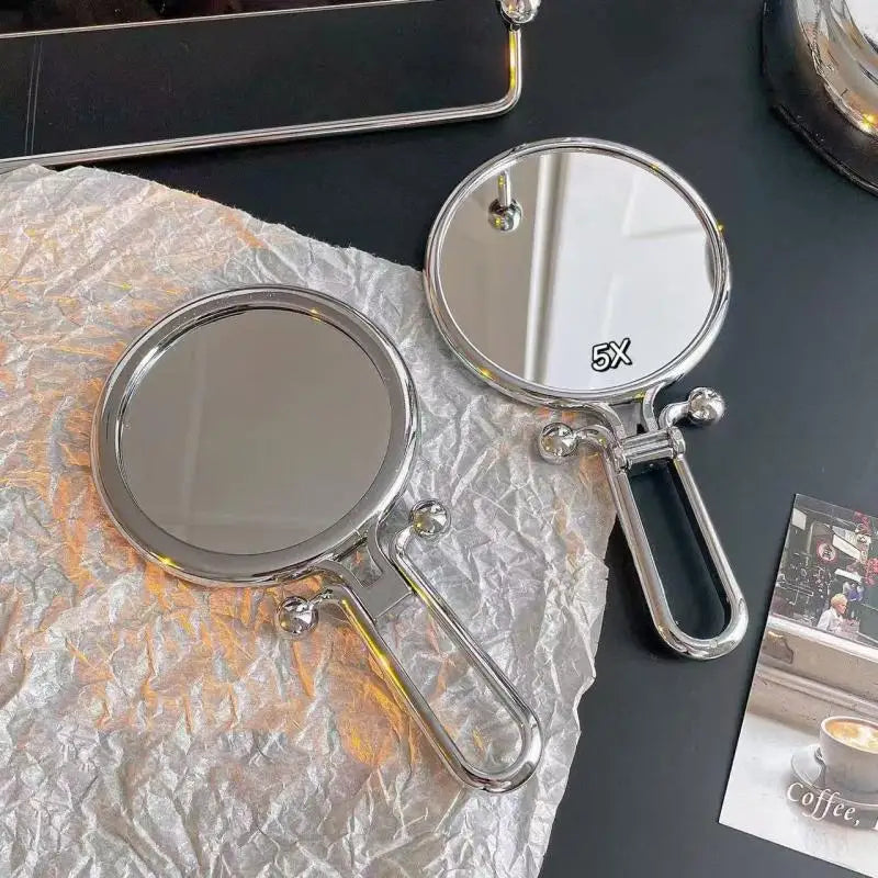 Double-Sided Magnifying Makeup Mirror 2x 5x 10x Foldable Magnifying Makeup Mirror QXL Magnify 5 times