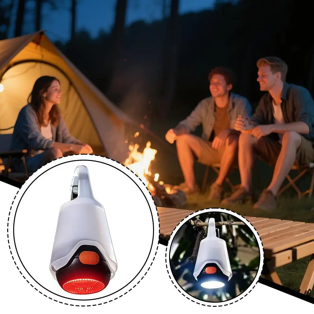 Magnetic Hook LED Camping Lantern | USB-C Rechargeable Dual Color LED Camping Lantern QXL