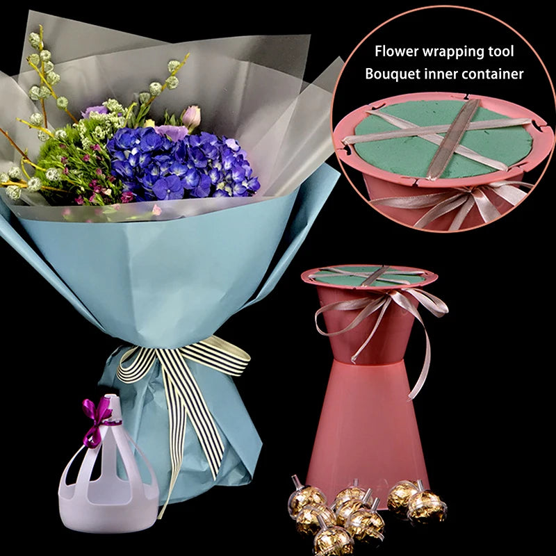 Bouquet Packaging Liner Base | Flower Arrangement Inner Bucket Flower Packaging Tool QXL