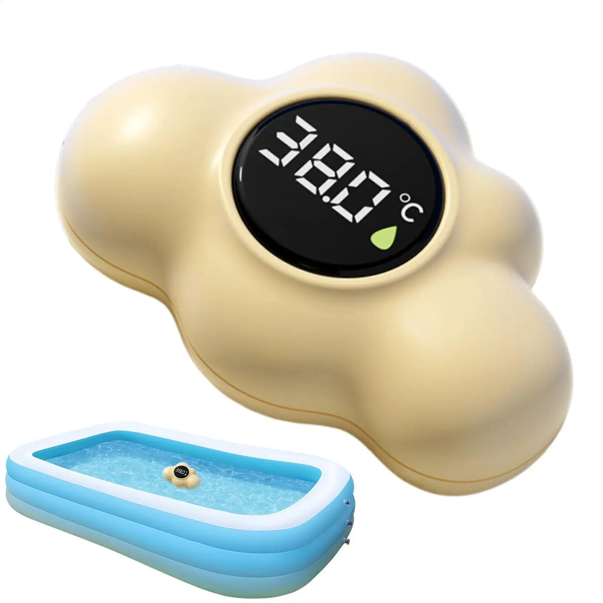 Cloud Floating Baby Bath Thermometer | LED Temperature Gauge Baby Bath Thermometer QXL