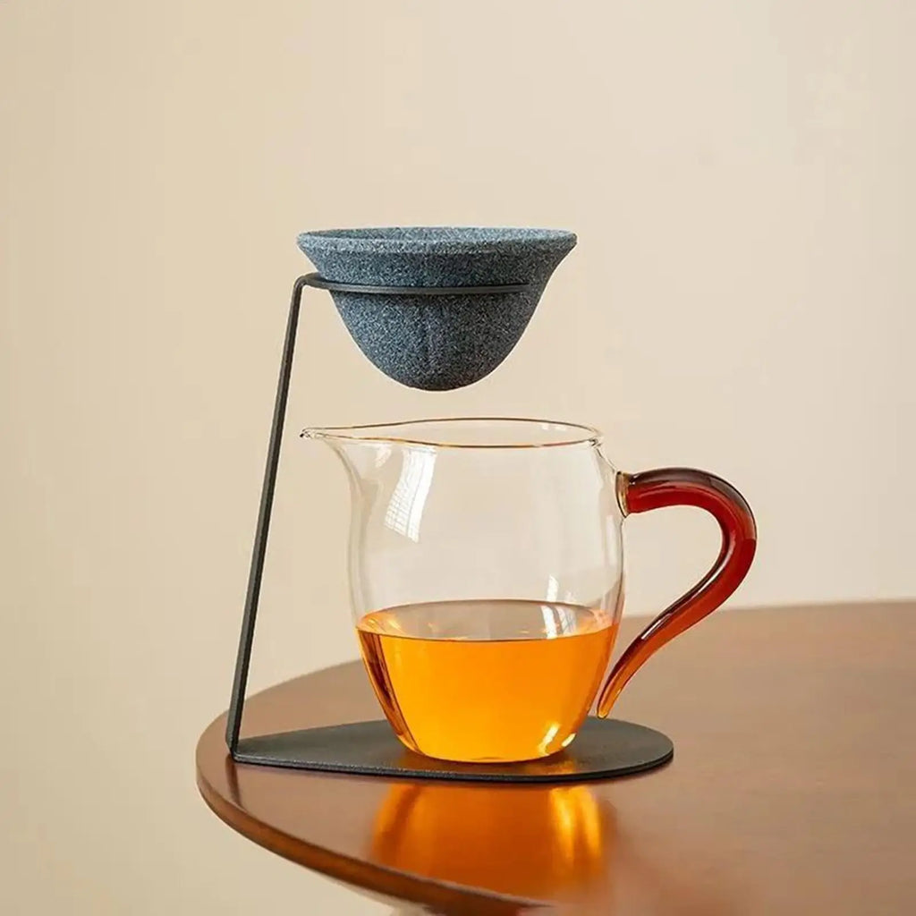 Reusable Ceramic Coffee & Tea Filter Strainer with Stand Ceramic Tea Strainer QXL
