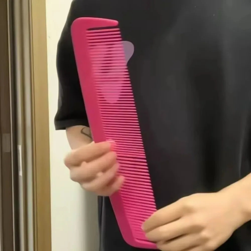 Giant Novelty Comb | Costume Prop & Wide-Tooth Hair Detangler Novelty Hair Comb QXL Rose Red