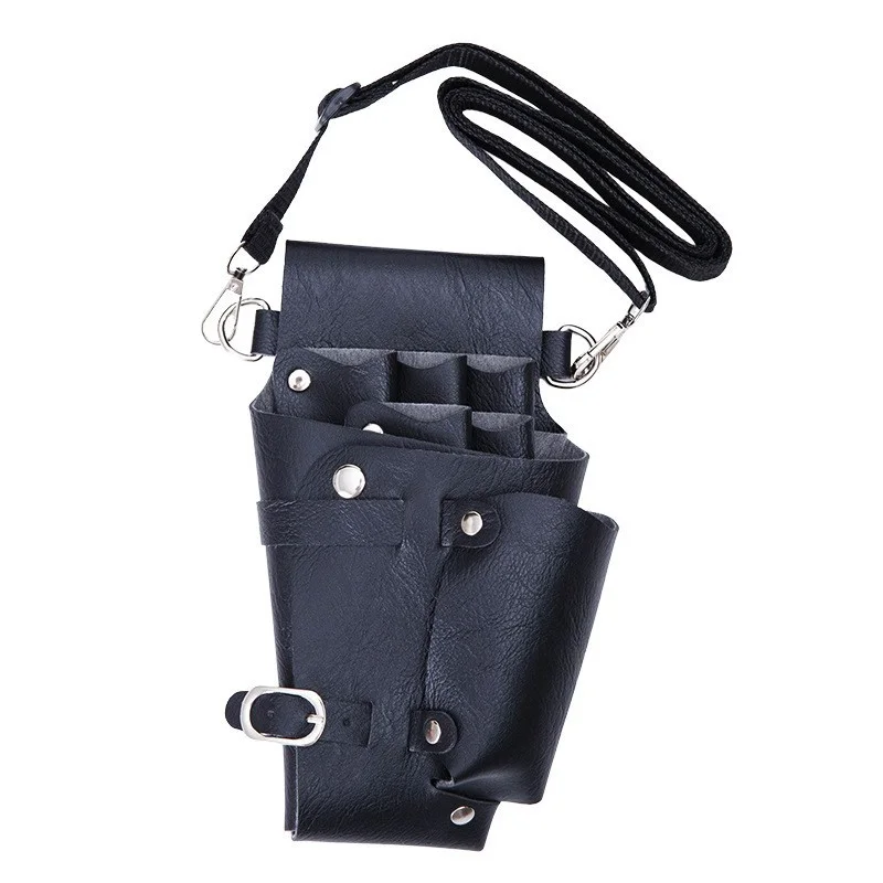 Barber Scissor Holster Belt Bag | PU Leather Salon Tool Organizer Barber Tool Bag QXL
