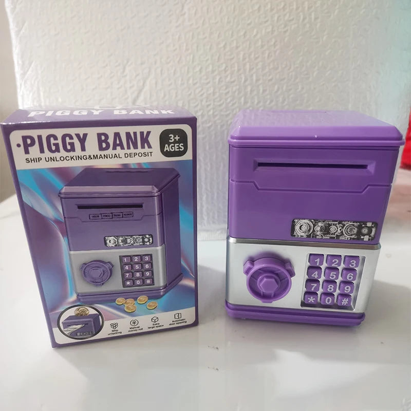 Creative Mini Piggy Bank Toy | Kids Coin Savings Box Gift Kids Piggy Bank QXL Purple