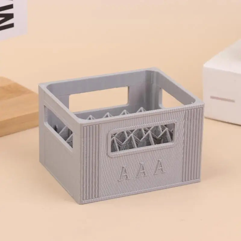 3D Beer Crate Battery Storage Box | AA AAA Stackable Organizer Battery Storage Box QXL A7