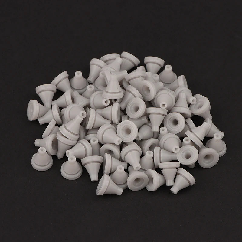 50-Pack Silicone Shower Head Nozzle Replacements | 4mm Fit Shower Nozzle Parts QXL Gray